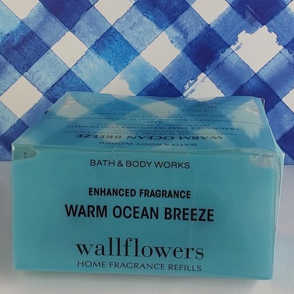 BATH & BODY WORKS HOME 'WARM OCEAN BREEZE' FRAGRANCE REFILLS 2~PACK SET - Picture 6 of 16